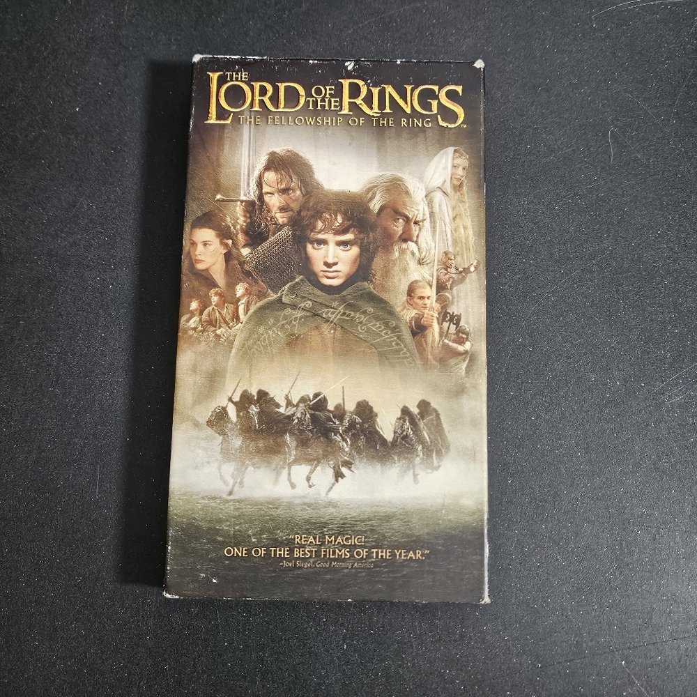 Lord of the Rings the Fellowship of the Ring VHS tape